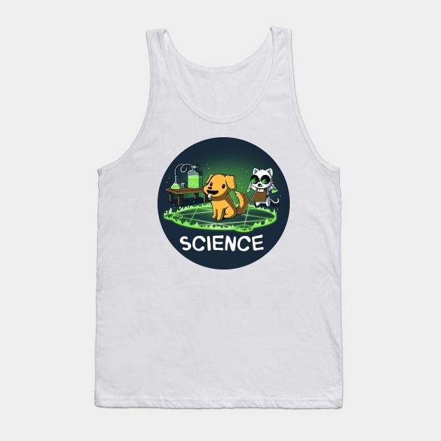 Cute Funny Science Lover Dog Puppy Lover Corgi Animal Lover Quote Tank Top by LazyMice
